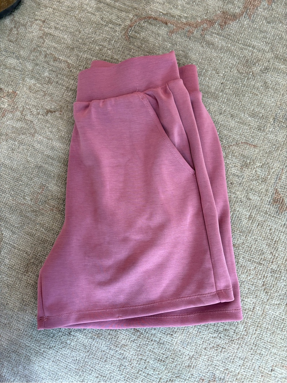 Women’s Pink Knit Skirt with Elastic Waistband